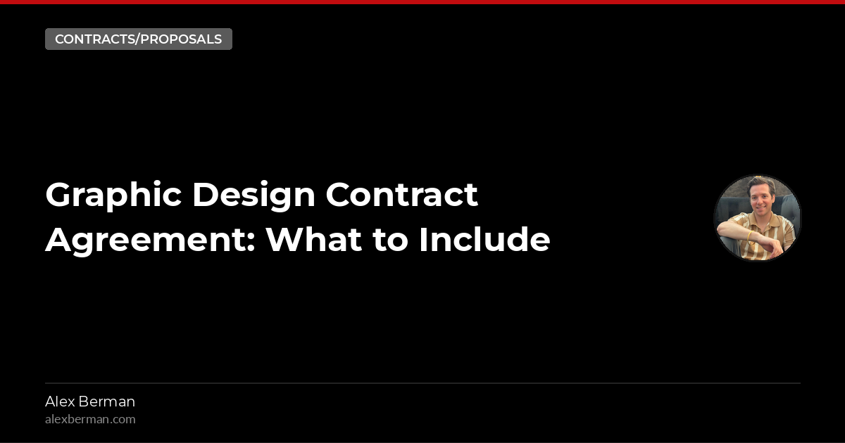 Contract Visual Design Example Graphic Design Contract Agreement: What to Include
